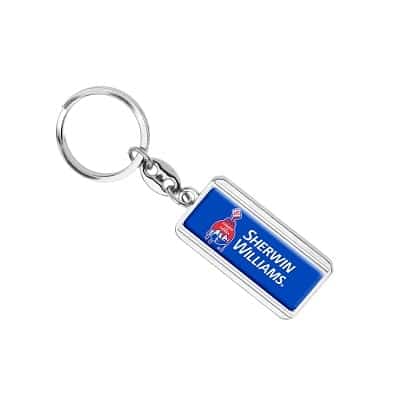 llavero metálico con dome | loguideas merchandising Llavero Metálico con Dome