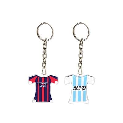 llavero camiseta cadena personalizado | loguideas merchandising Llavero Camiseta Cadena personalizado
