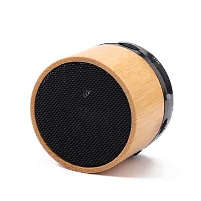 parlante bluetooth bamboo bring con logo | loguideas merchandising Parlante Bluetooth Bamboo Bring con logo