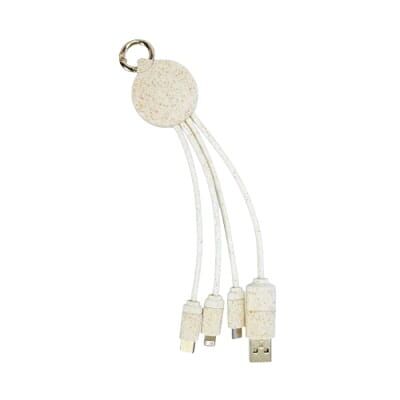 cable 4 en 1 ecologico | loguideas merchandising Cable 4 en 1 Ecologico