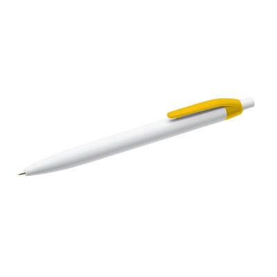 boligrafo clic pen best value white con logo | loguideas merchandising Boligrafo Clic Pen Best Value White con logo